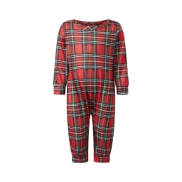 Family Christmas Pajamas Matching Sets Adult And Kids Xmas Red Plaid Button Shirts Tops+Pants Baby Romper Loungewear Pyjamas