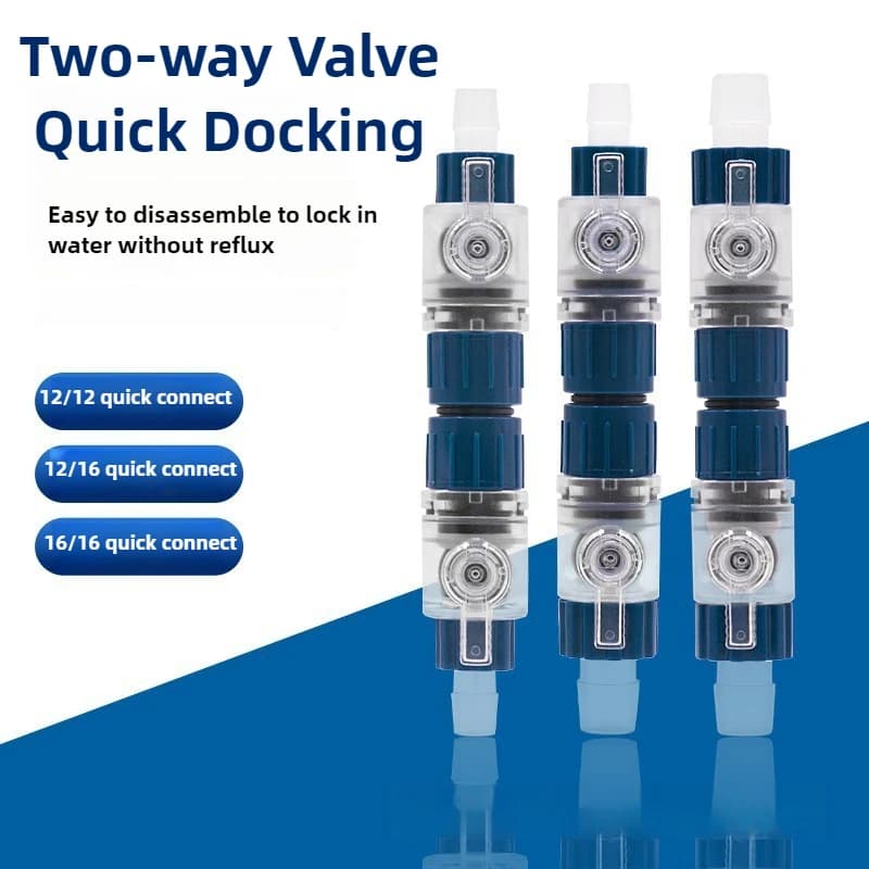 Aquarium Quick Connect water pipe water flow controller Fish Tank Filter Barrel Quick Connect Connector reducer adapter 12/16mm