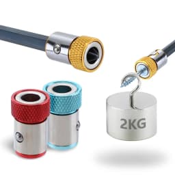 Screwdriver Magnetic Ring 1/4'' Universal Screw Driver Head Magnetic Ring Accessories for 6.35mm Shank Anti-Corrosion Drill Bit