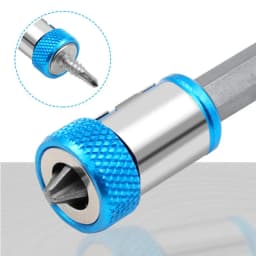 Screwdriver Magnetic Ring 1/4'' Universal Screw Driver Head Magnetic Ring Accessories for 6.35mm Shank Anti-Corrosion Drill Bit