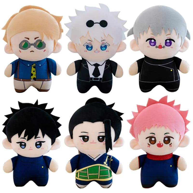 Cartoon Gojo Satoru Geto Suguru Nanami Kento Fushiguro Megumi Itadori Yuji Plush Toys Jujutsu Kaisen Stuffed Dolls Fans Gift