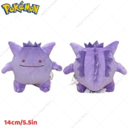 Pokemon Q Version Mimikyu Gengar Charmander Plush Toys Kawaii Cartoon Wooper Stuffed Animals Peluche Dolls Birthday Gifts Kids