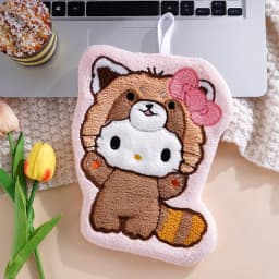 1/4 Pcs Soft Thick Sanrio Kuromi Hand Towel Super Absorbent Coral Velvet Hanging Towel for Kitchen Bathroom Cute Home Decor