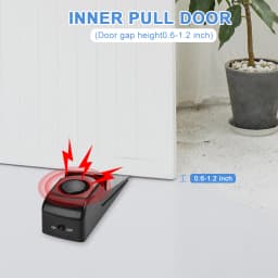 Awapow Door Stopper Alarm Portable Doorstop Security Alarm 120dB for Travel Home Apartment House Block Blocking System