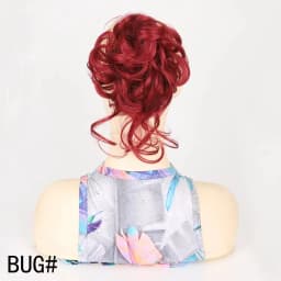 Messy Fringe Claw Clip Bun Synthetic Curly Messy Bun Hair Piece Loose Wispy Fringe Hair Extension For Women Multiple Shades