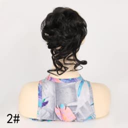 Messy Fringe Claw Clip Bun Synthetic Curly Messy Bun Hair Piece Loose Wispy Fringe Hair Extension For Women Multiple Shades