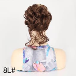 Messy Fringe Claw Clip Bun Synthetic Curly Messy Bun Hair Piece Loose Wispy Fringe Hair Extension For Women Multiple Shades
