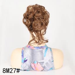 Messy Fringe Claw Clip Bun Synthetic Curly Messy Bun Hair Piece Loose Wispy Fringe Hair Extension For Women Multiple Shades
