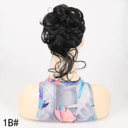 Messy Fringe Claw Clip Bun Synthetic Curly Messy Bun Hair Piece Loose Wispy Fringe Hair Extension For Women Multiple Shades
