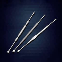 Double Head Ear Wax Removal Cleaner Double End Earwax Remover 360° Cleaning Ear Pick Stainless Steel Ear Care Tools