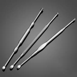 Double Head Ear Wax Removal Cleaner Double End Earwax Remover 360° Cleaning Ear Pick Stainless Steel Ear Care Tools
