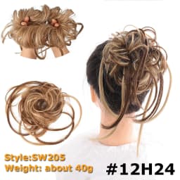 Synthetic Chignon Hair Bun Messy Scrunchie Elastic Band Fake Hair Extension Updo Donut Roller Scrunchie Hair Pieces for Women