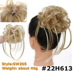 Synthetic Chignon Hair Bun Messy Scrunchie Elastic Band Fake Hair Extension Updo Donut Roller Scrunchie Hair Pieces for Women