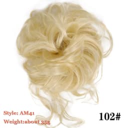 Synthetic Chignon Hair Bun Messy Scrunchie Elastic Band Fake Hair Extension Updo Donut Roller Scrunchie Hair Pieces for Women
