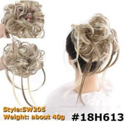 Synthetic Chignon Hair Bun Messy Scrunchie Elastic Band Fake Hair Extension Updo Donut Roller Scrunchie Hair Pieces for Women