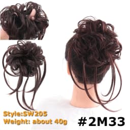 Synthetic Chignon Hair Bun Messy Scrunchie Elastic Band Fake Hair Extension Updo Donut Roller Scrunchie Hair Pieces for Women