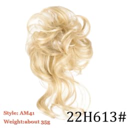 Synthetic Chignon Hair Bun Messy Scrunchie Elastic Band Fake Hair Extension Updo Donut Roller Scrunchie Hair Pieces for Women