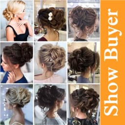 Synthetic Chignon Hair Bun Messy Scrunchie Elastic Band Fake Hair Extension Updo Donut Roller Scrunchie Hair Pieces for Women