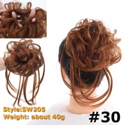 Synthetic Chignon Hair Bun Messy Scrunchie Elastic Band Fake Hair Extension Updo Donut Roller Scrunchie Hair Pieces for Women