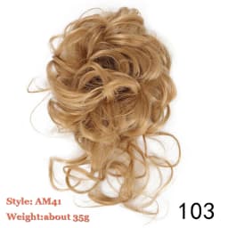 Synthetic Chignon Hair Bun Messy Scrunchie Elastic Band Fake Hair Extension Updo Donut Roller Scrunchie Hair Pieces for Women