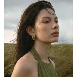 Yhpup New Waterproof Stainless Steel Resin Fashion Earrings for Women Water Resistant Metal Trendy Charm temperament Jewelry