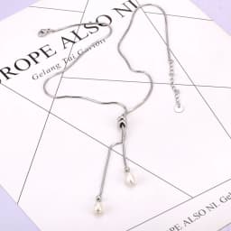 JeeMango Natural Freshwater Pearl Pendant Necklace for Women Exquisite Stainless Steel Sweet Jewelry Mother Sister Gift JN24060