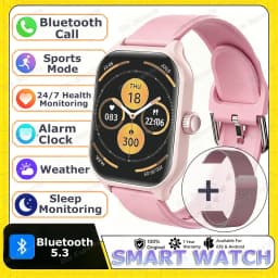 2026 New Men's Smart Watch Women's Gift Heart Rate Blood Oxygen ECG Sports Fitness Watch Electronics BT Call Outdoor Smartwatch