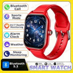 2026 New Men's Smart Watch Women's Gift Heart Rate Blood Oxygen ECG Sports Fitness Watch Electronics BT Call Outdoor Smartwatch