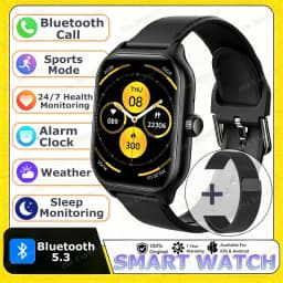 2026 New Men's Smart Watch Women's Gift Heart Rate Blood Oxygen ECG Sports Fitness Watch Electronics BT Call Outdoor Smartwatch