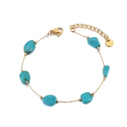 Lokaer Colorful Natural Stone Beads Necklace Bracelet Sets for Women Trendy Bohemia Stainless Steel Handmade Jewelry Tiki N24081