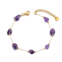 Lokaer Colorful Natural Stone Beads Necklace Bracelet Sets for Women Trendy Bohemia Stainless Steel Handmade Jewelry Tiki N24081