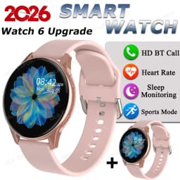 Watch 6 Upgrade SmartWatch 2026 Music Control Outdoor Sports Watch Bluetooth Call Heart Rate Message Reminder Weather Smartwatch