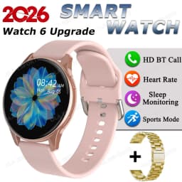 Watch 6 Upgrade SmartWatch 2026 Music Control Outdoor Sports Watch Bluetooth Call Heart Rate Message Reminder Weather Smartwatch