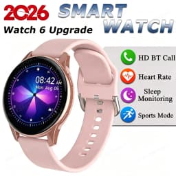 Watch 6 Upgrade SmartWatch 2026 Music Control Outdoor Sports Watch Bluetooth Call Heart Rate Message Reminder Weather Smartwatch