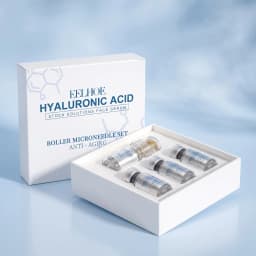 Hyaluronic Acid 0.25mm Microneedle Serum Set Deep Hydration Boost Essence Absorption Smooth Texture Ampoule Facial Skincare