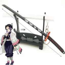 6.7inch Metal Demon Slayer Katana Anime Kimetsu No Yaiba Tanjirou Ninja Knife Real Japanese Katana Mini Samurai Sabre Toy Gift