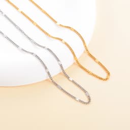 Thin Necklace Stainless Steel Sequins Chain Flat Chains Creative DIY Making Components for Jewelry Supplies Accessories