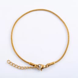 Stainless Steel Round Snake Chain Bracelet for Women Men Ankle Anklet Bangle Cuff Jewelry Making Accessories for Hand Foot