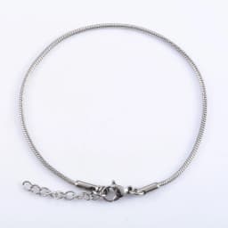 Stainless Steel Round Snake Chain Bracelet for Women Men Ankle Anklet Bangle Cuff Jewelry Making Accessories for Hand Foot