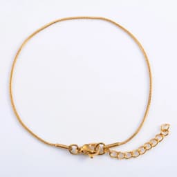 Stainless Steel Round Snake Chain Bracelet for Women Men Ankle Anklet Bangle Cuff Jewelry Making Accessories for Hand Foot