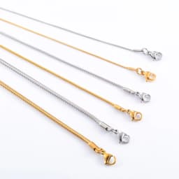 Stainless Steel Round Snake Chain Bracelet for Women Men Ankle Anklet Bangle Cuff Jewelry Making Accessories for Hand Foot