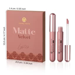 Set of 6 NonStick Cup Liquid Lipstick, Long-Lasting Lip Gloss – Matte Finish Lip Gloss, Resistant to Fading