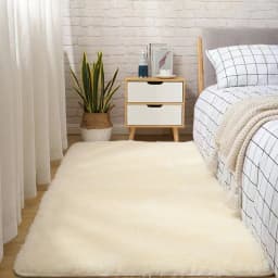 VIKAMA Silk Wool Carpet Bedroom Living Room Carpet Ins Style Scandinavian Home Floor Mats Home Decoration