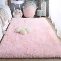 VIKAMA Silk Wool Carpet Bedroom Living Room Carpet Ins Style Scandinavian Home Floor Mats Home Decoration