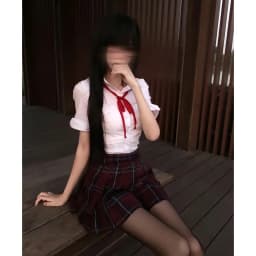 Cosplay School Uniform for Girls Japanese Students JK Uniform Short-sleeved shirt, Red Checked Skirts