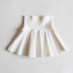 1pcs Girls Knit Skirts Baby Autumn Winter Princess Pleated Skirts Childrens Student High Waist Mini Tutu Skirts Kids Solid Dress