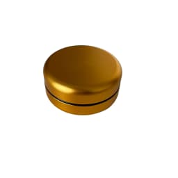Colorful Aluminum Flat Tin AirTight Screw Cap Storage Jar