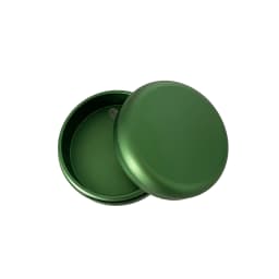Colorful Aluminum Flat Tin AirTight Screw Cap Storage Jar