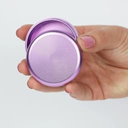 Colorful Aluminum Flat Tin AirTight Screw Cap Storage Jar