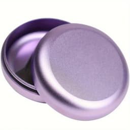 Colorful Aluminum Flat Tin AirTight Screw Cap Storage Jar